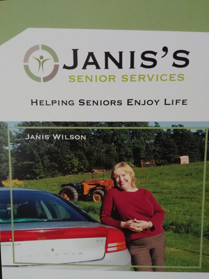 Janis's Senior Services, offering support services to seniors